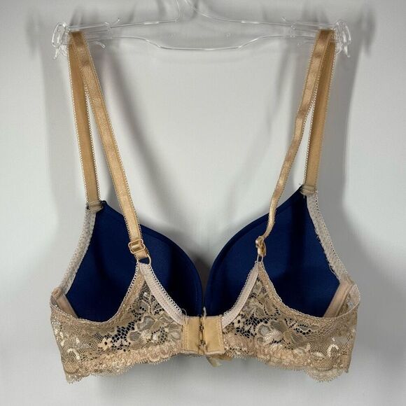 Victoria's Secret push-up bra Navy with Ivory Lace size 32B - Picture 5 of 8